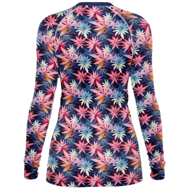 Chokefish™ Long Sleeve Rashguard Cannabis Woman's Shirt-001